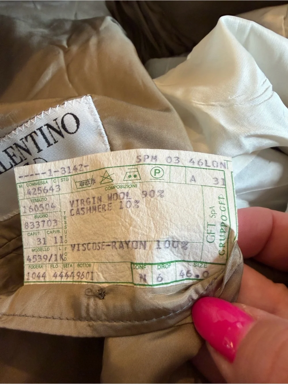 Vintage Valentino Wool Cashmere mix Blazer